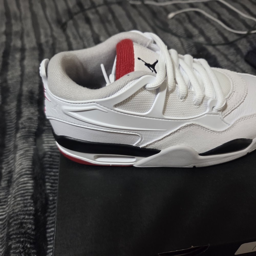 Jordan Air 4 RM White Red Black Sneakers